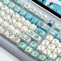 Miku Anime Keycap Xoa Pbt Cartoon Keycap Customization Individuation Keyset For Mechanical Gaming Keyboard Switch Gifts