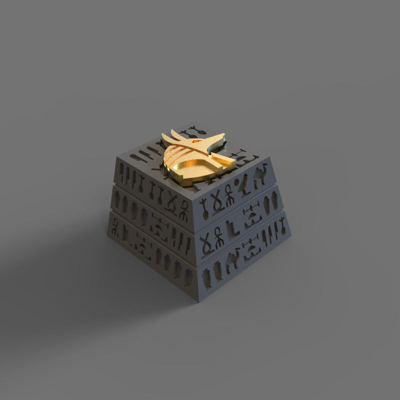 ECHOME Egyptian Personalized Keycap Pyramid Sphinx Resin Keycap for Mechanical Keyboard Custom Key Cap Keyboard Accessories Gift