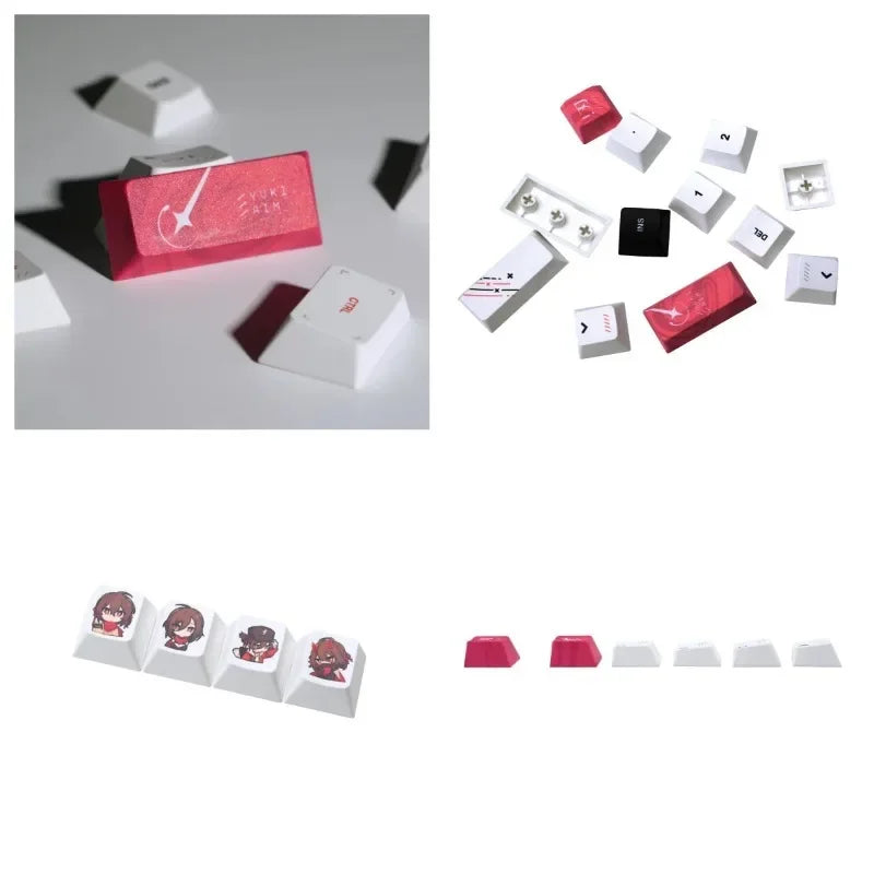 Keycaps for Keyboard with Japanese Layout Anime Keycaps PBT Dye-Sublimation Thick Keycaps Cherry Profile133 134 135Keys
