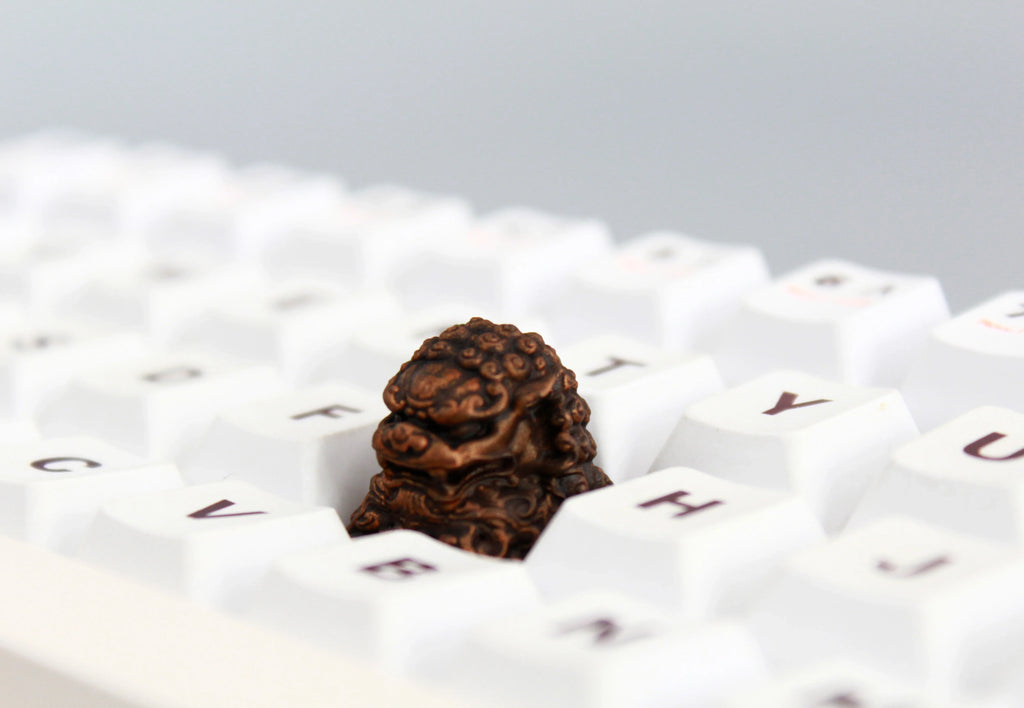 IDeal OEM Resin Keycaps Cherry MX Corss Switch Mechanical Keyboard No Backlit ESC F Zone Keycaps Lion Carved Customize Key Cap