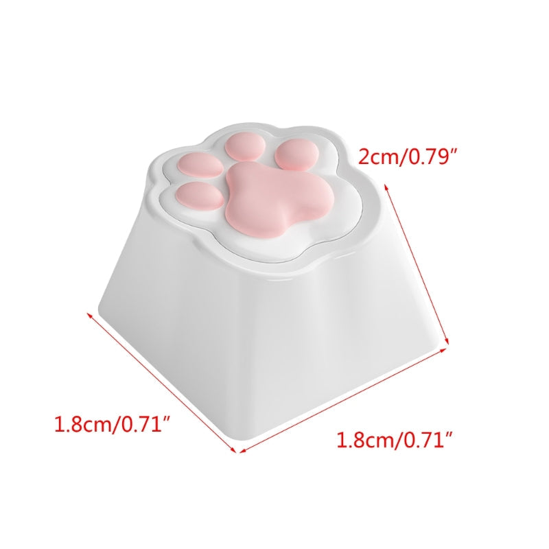 Custom Keycaps Personality Cat Paw Keycaps OEM Profile for MX Structure Mechanical Keys Caps Cute Keys Caps Replacement
