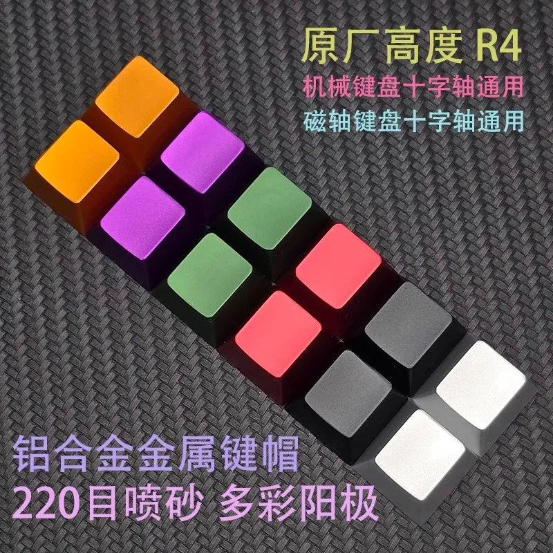 Glass Heart Keycap Custom Point Aluminum Alloy Color Glass Artisan Key Cap Cherry Profile MX Switch Mechanical Keyboard Keycap