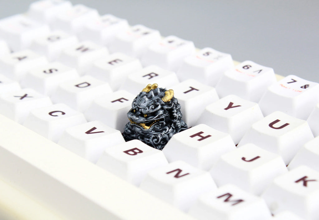 IDeal OEM Resin Keycaps Cherry MX Corss Switch Mechanical Keyboard No Backlit ESC F Zone Keycaps Lion Carved Customize Key Cap