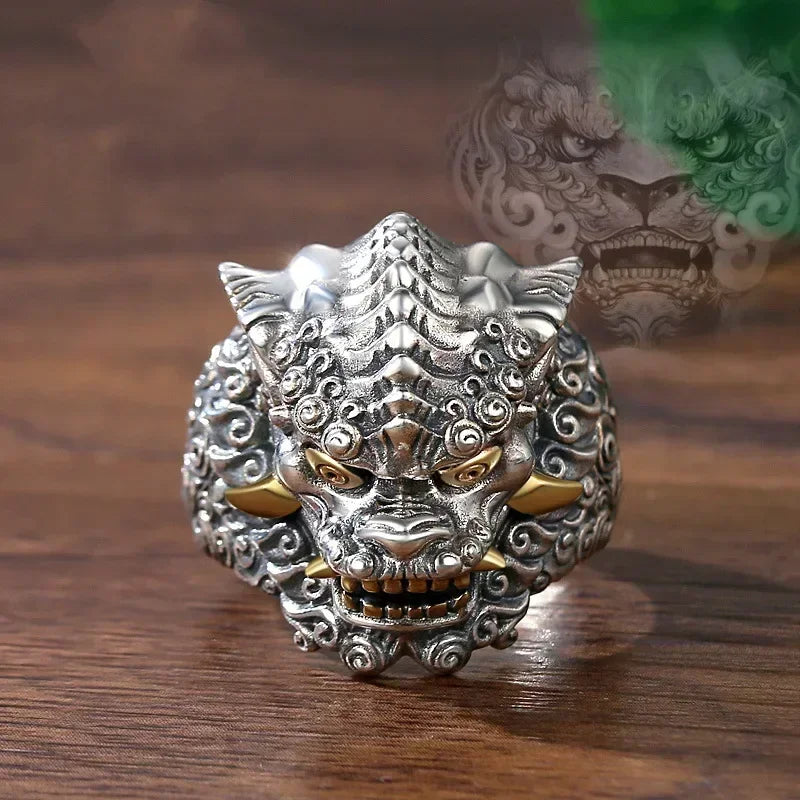 Punk Trend Spider Insect Open Adjustable Ring Men Street Hip Hop Fashion Cool Jewelry Boy Gift