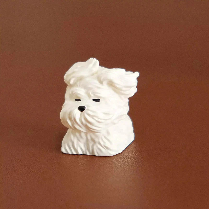 Cute Scrawled Puppy Keycaps ABS Resin Personalized Handmade The Wind Blows The Puppy 1U Mechanical Keyboard Animal Keycap Gifts