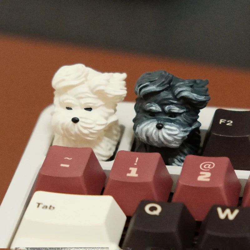 1pcs Stray Dog Personalized Theme Keycap 25mm Height Abs Class Resin Material Mechanical Keyboard Anime Cartoon Cute Game Keycap