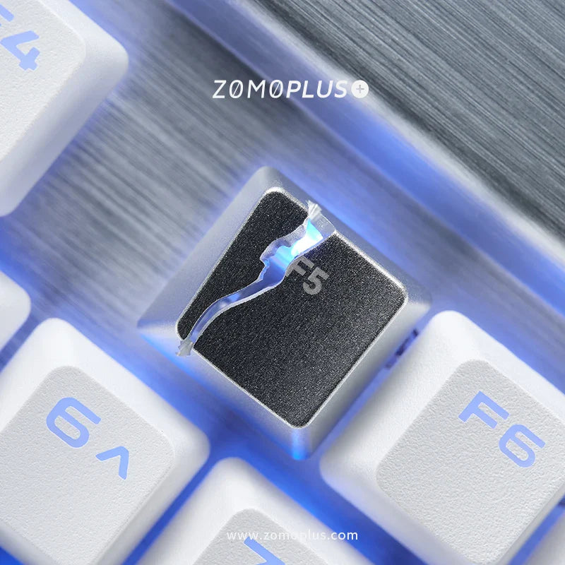 Broken F5 Keycap Customized Keyboard Metal Replacement Key for Keyboard Cross Axis Keyboard Creativity Split Page Refresh Keys