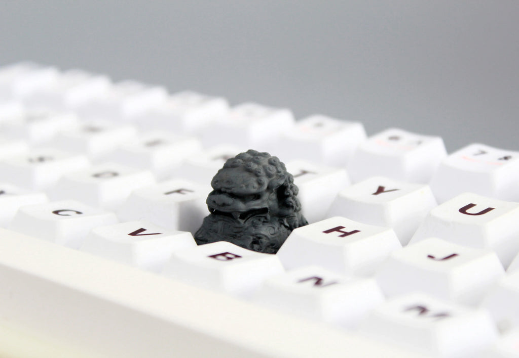 IDeal OEM Resin Keycaps Cherry MX Corss Switch Mechanical Keyboard No Backlit ESC F Zone Keycaps Lion Carved Customize Key Cap