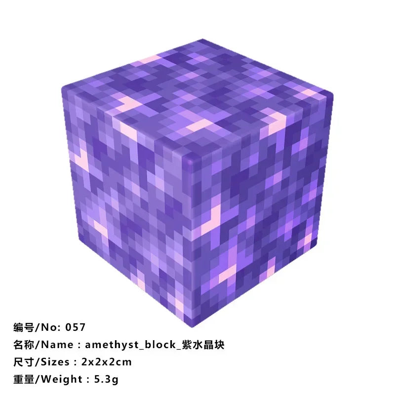 10pcs Minecraftinglys Magnetic Blocks Anime Children Puzzle Assembled Toy Doll Mini Magnetic Cube Model Kids Construction Toys