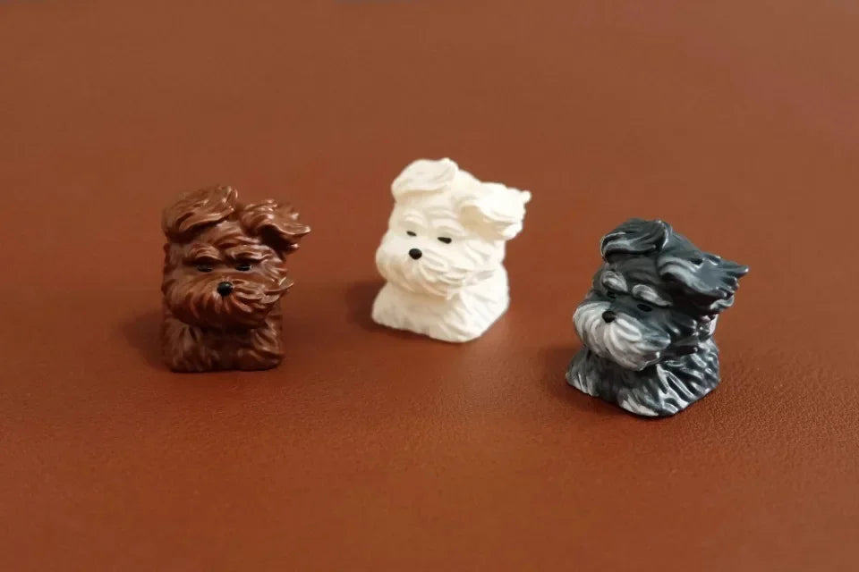 Cute Animal Resin Keycap Wind Blown Puppy Customized Key Caps MX Switch Keycaps for Mechanical Keyboard Caps PC Accessories Gift