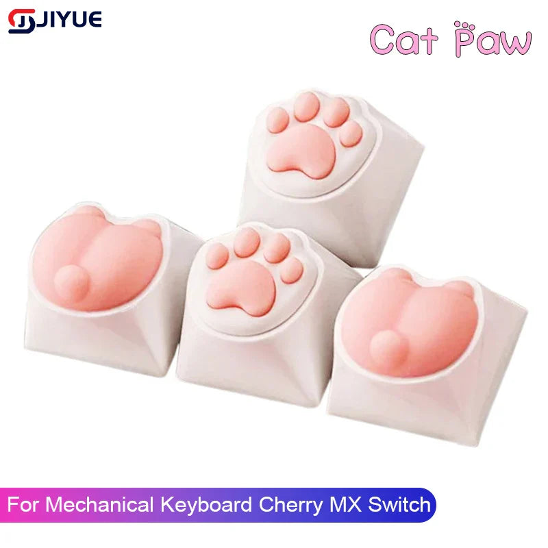 Cat Paws Corgi Buttock Keycap For Mechanical Keyboard ABS Animal Keycaps Key Cap Cherry Mx Switch Alice80 JJK84 IK75 PRO Etc