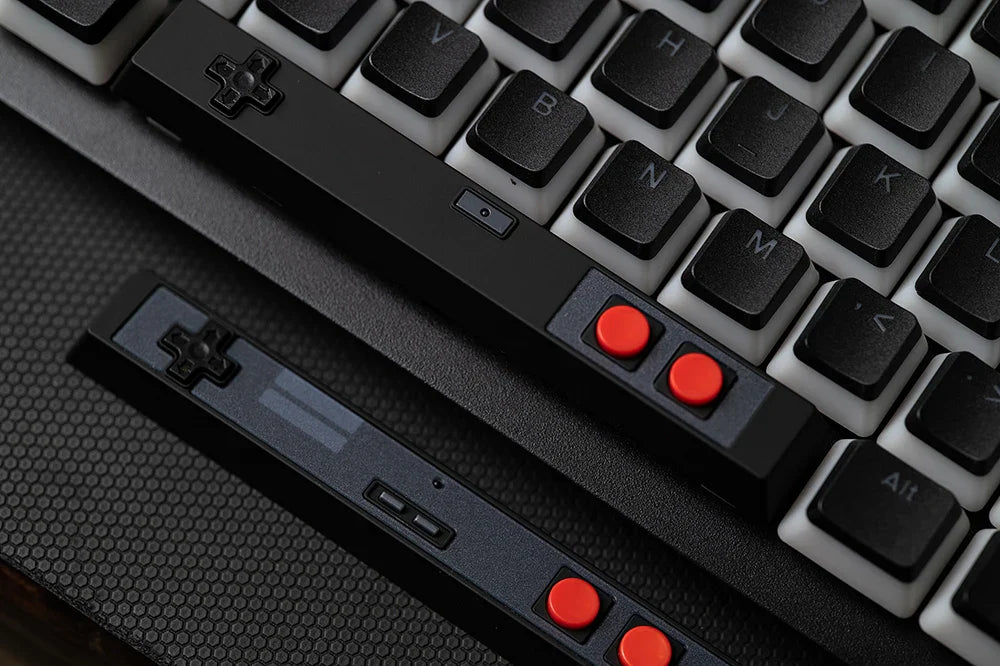 Retro Gamepad Keycap 6.25u spacebar Artisan Keycap ABS Material For MX switches for Gaming Mechanical keyboard Black White
