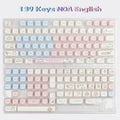 139 Keys MOA Profile Puppy Band Sugar Rabbit Theme Keycaps PBT Thermal Sublimation Customized Key Caps for Mechanical Keyboard