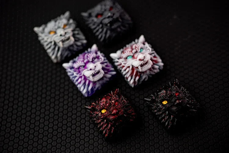 Dragon Head Keycap 3D Resin Artisan Keycaps for Mechanical Keyboard Custom Handmade Cool Gaming Keyboard Key Caps Accessories