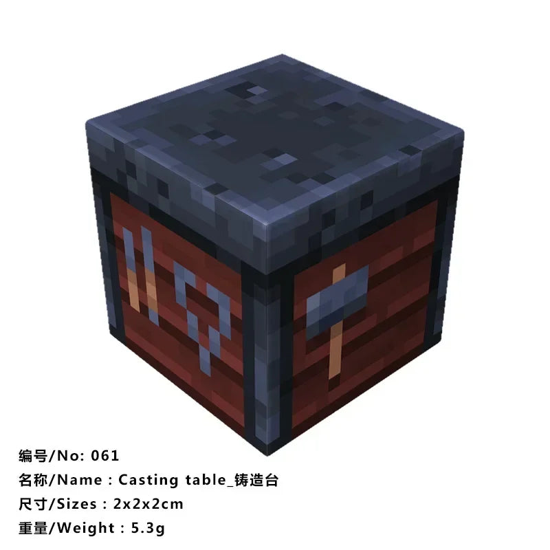 10pcs Minecraftinglys Magnetic Blocks Anime Children Puzzle Assembled Toy Doll Mini Magnetic Cube Model Kids Construction Toys