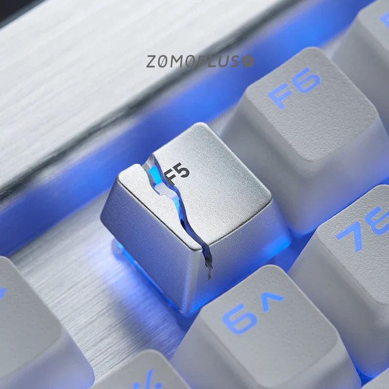Broken F5 Keycap Customized Keyboard Metal Replacement Key for Keyboard Cross Axis Keyboard Creativity Split Page Refresh Keys