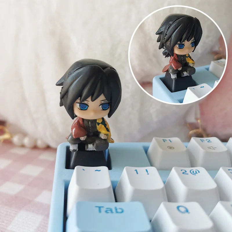 Demon Slayer Custom 3D Keycaps for Mechanical Keyboard - Cute Anime Game Accessories Decoration Gift