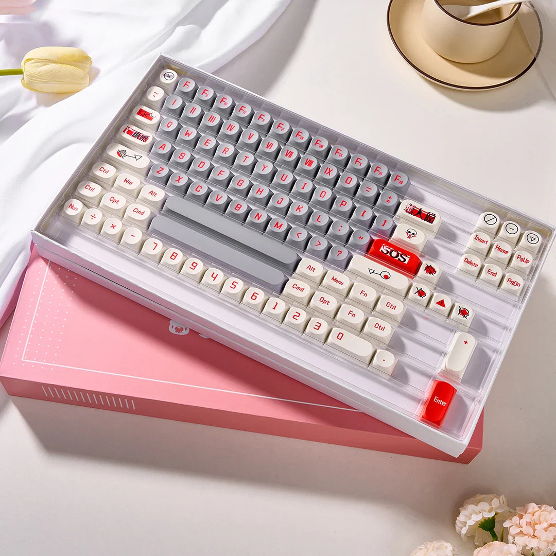 Transparent Keycaps PC 170 Keys Set for Mechanical Keyboard Keycap Accessories Personalized Customization DDA Profile Keycaps