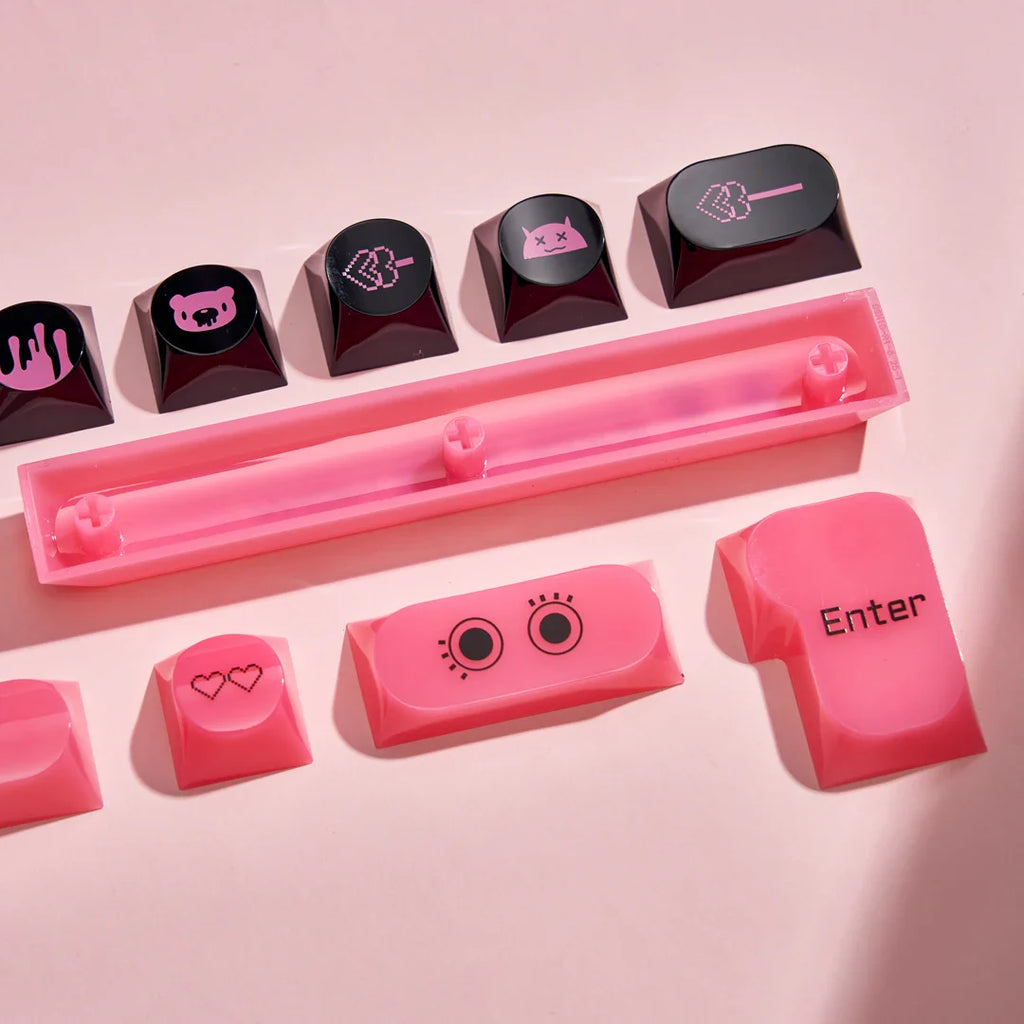 Transparent Keycaps PC 170 Keys Set for Mechanical Keyboard Keycap Accessories Personalized Customization DDA Profile Keycaps