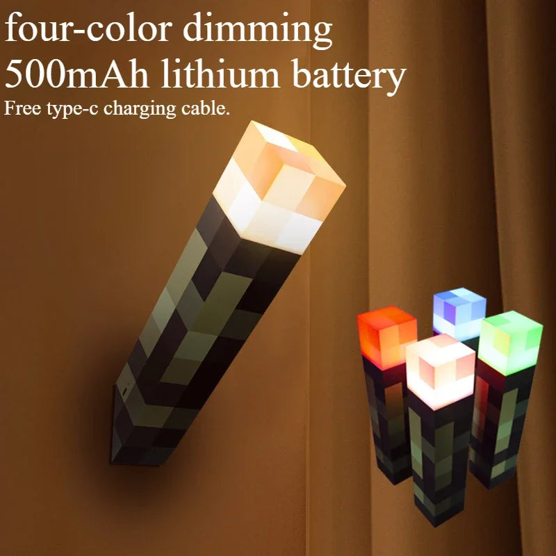 Brownstone Flashlight LED Night Light Bedroom Decorative Light Color Changing Bottle Weapon USB Charging with Buckle Kids Gift