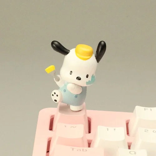 Diy Whitewasher Kitty Personalized Keycap Melody Cute Big Ear Dog R4 Mechanical Keyboard Keycap