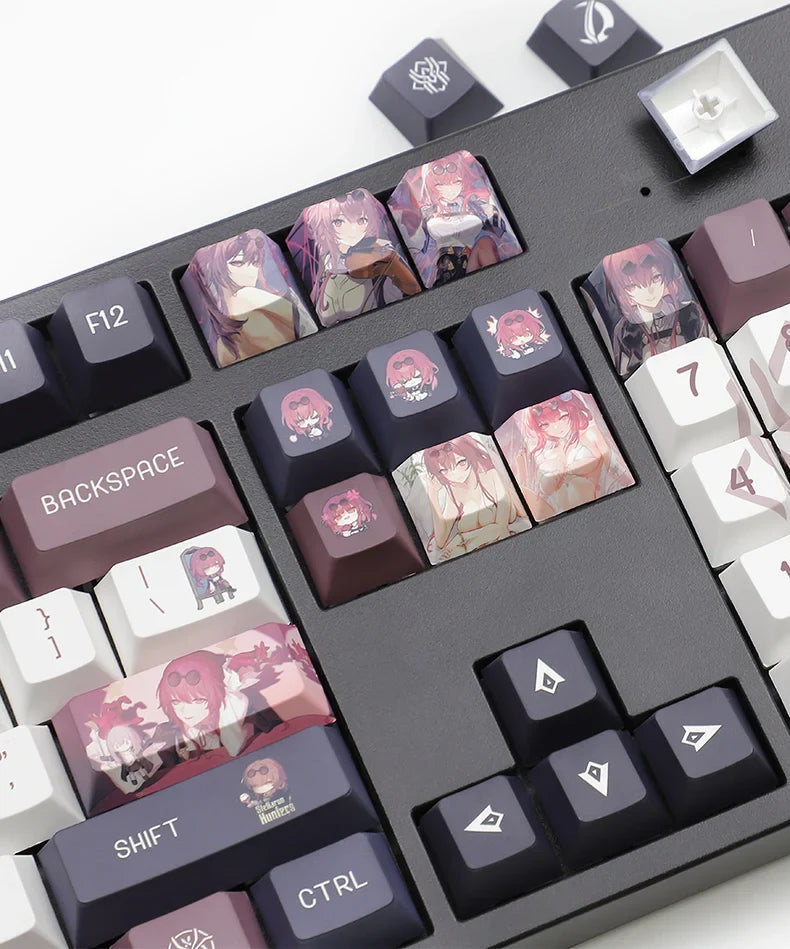 Honkai: Star Rail Anime Artisan Keycap Kafka Cute Cartoon 137key Customized Cherry Profile Keycap PBT Gaming Mechanical Keyboard