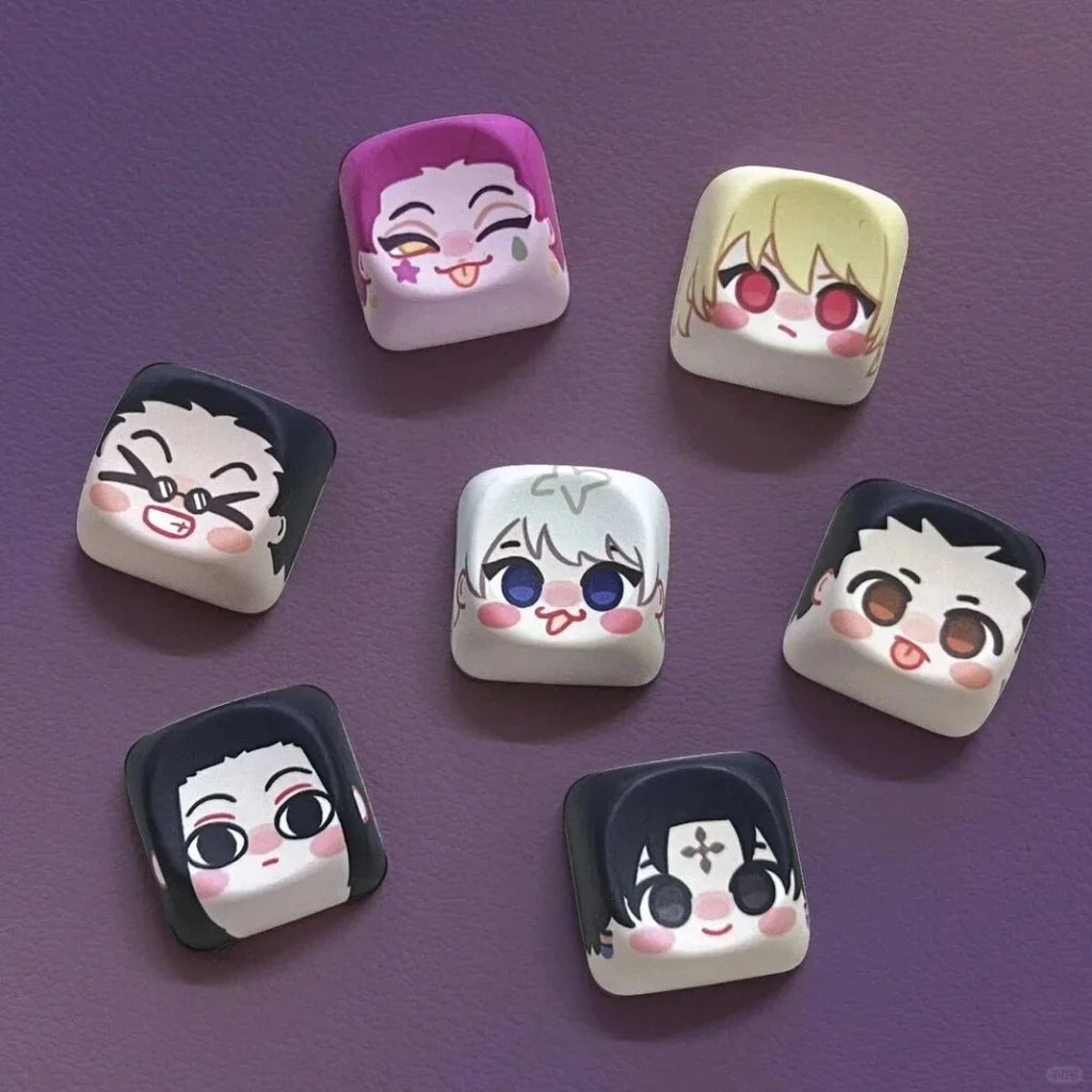 Hunter x Hunter Keycaps Anime Chreey Keycaps 142 Keys Gift Cute DYE Sublimation Mechanical Keyboard 2.25 U 2.75U for Alice