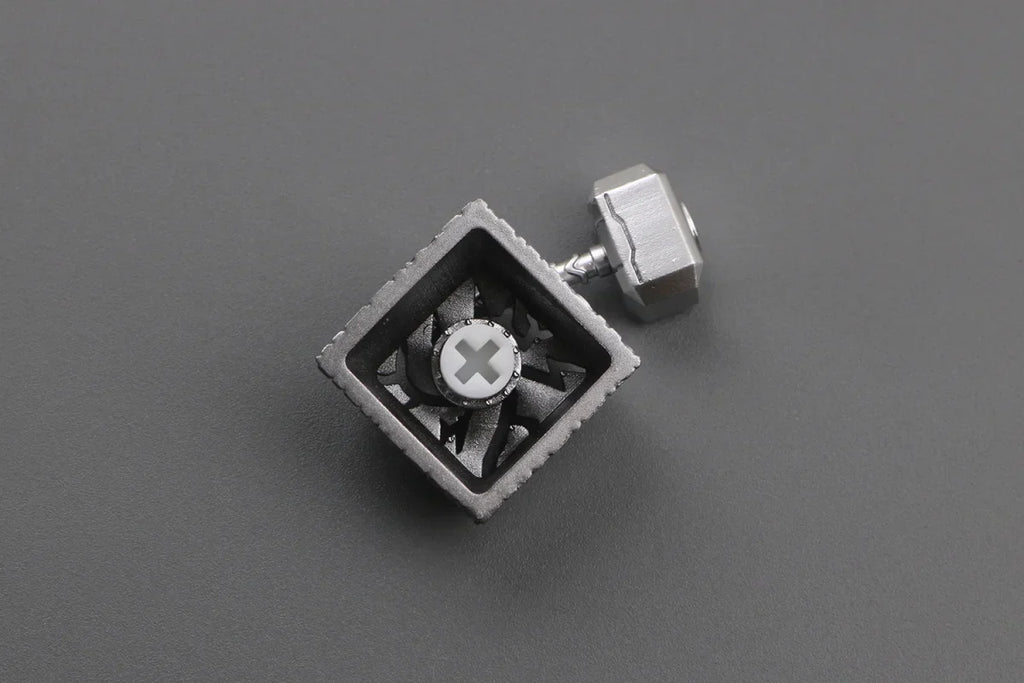 New 2In1 Resin Keycaps Thor Hammer for Mechanical Classic Retro Transparent Key Cap Suit Esc Button Personalized Keycaps