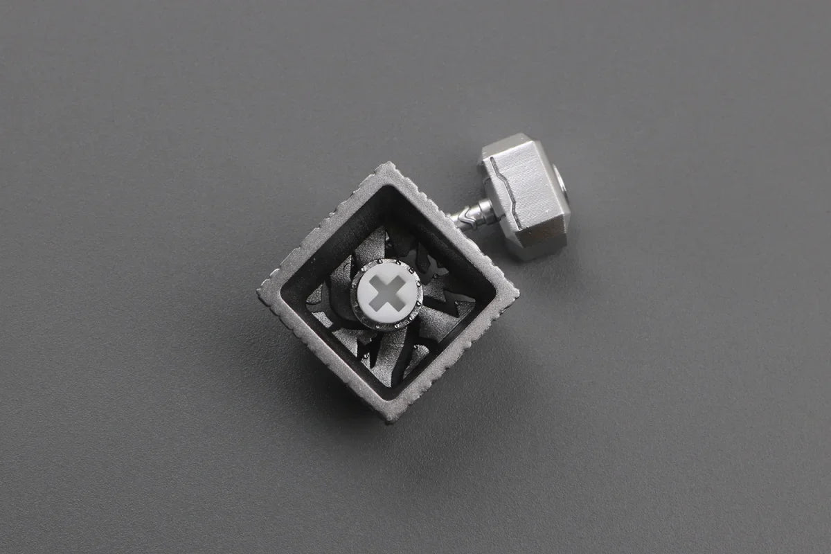 New 2In1 Resin Keycaps Thor Hammer for Mechanical Classic Retro Transparent Key Cap Suit Esc Button Personalized Keycaps
