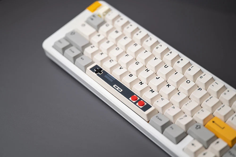 Retro Gamepad Keycap 6.25u spacebar Artisan Keycap ABS Material For MX switches for Gaming Mechanical keyboard Black White