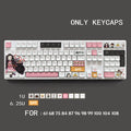 Demon Slayer Pbt Material Keycaps Set for ANSI Mechanical Keyboard XDA Profile for 68 75 84 98 99 100 104 108 etc Only Keycaps