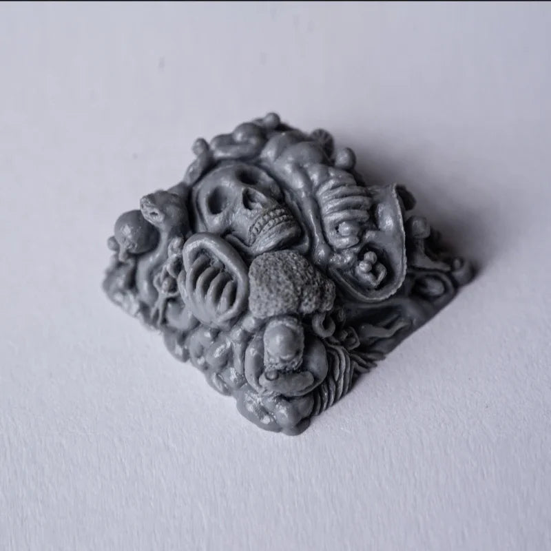 MiFuny Skull Keycaps Originality Personality DIY Resin KeyboardCap Custom Handmade KeyCap for Mechanical Keyboard Accessories