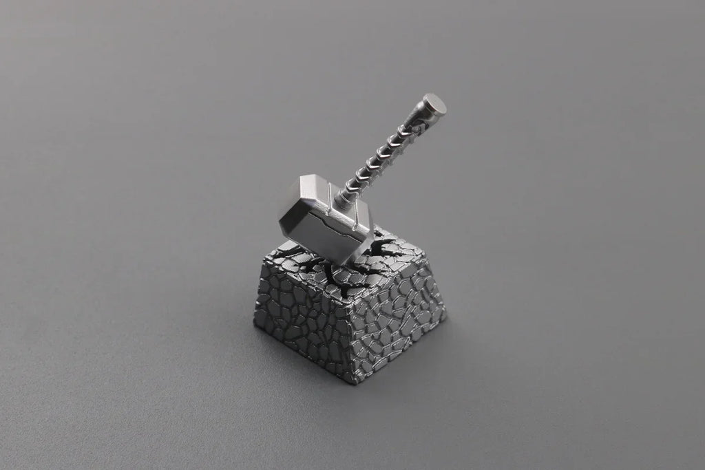 New 2In1 Resin Keycaps Thor Hammer for Mechanical Classic Retro Transparent Key Cap Suit Esc Button Personalized Keycaps