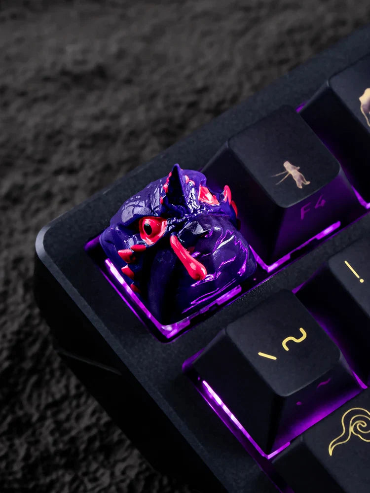MonsterHunter Dragon Anime Artisan Point Keycaps ESC Custom Personality R4 Gaming Decoration KeyCap for Mechanical Keyboard Gift