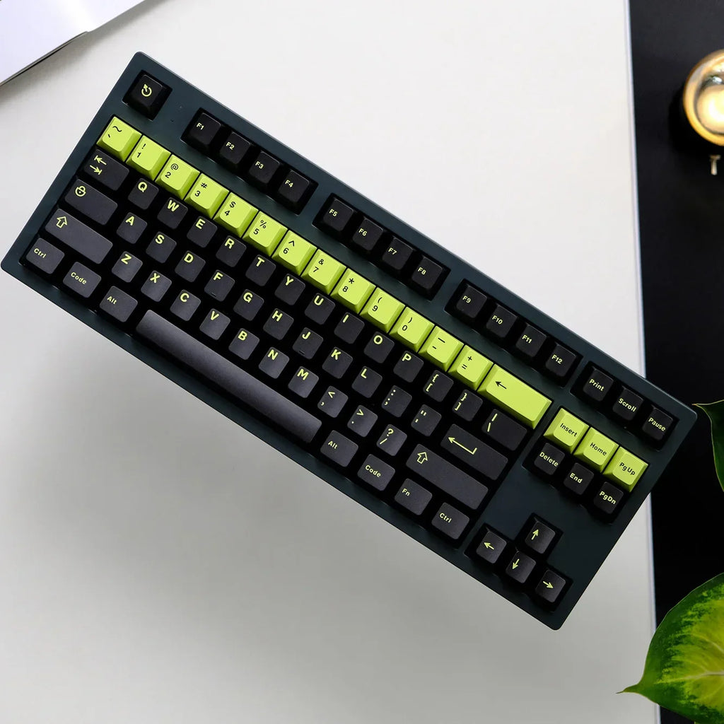 Cherry Profile 253 Keys Toxic Keycap Set Double Shot  Keycaps for Gateron MX Switches Mechanical Gamer Keyboard