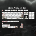 Plum blossom Double Shot Keycaps PBT Cherry Profile Backlit Keycap For GMK67/68/75/87/980/104 Mechanical Gaming Keyboard Caps