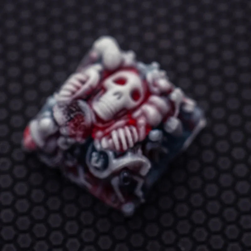 MiFuny Skull Keycaps Originality Personality DIY Resin KeyboardCap Custom Handmade KeyCap for Mechanical Keyboard Accessories