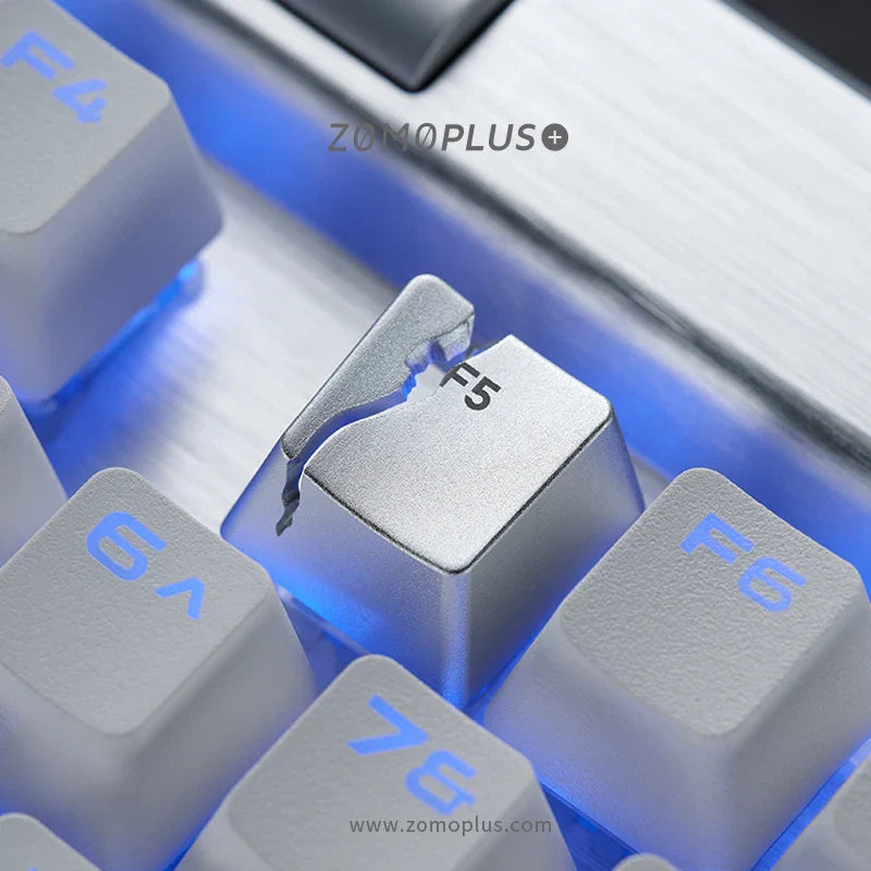 Broken F5 Keycap Customized Keyboard Metal Replacement Key for Keyboard Cross Axis Keyboard Creativity Split Page Refresh Keys
