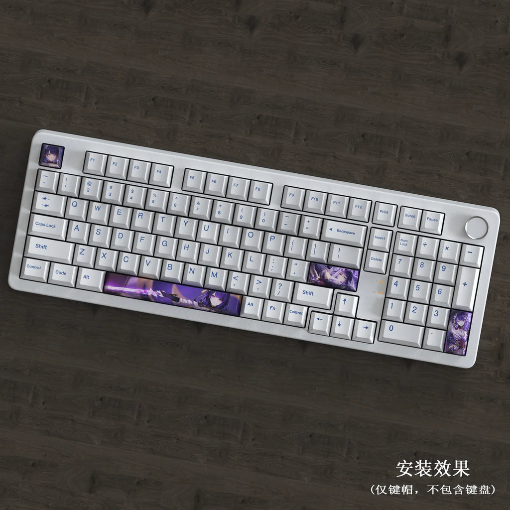 New Genshin Impact Keycaps DIY Anime Keyboard Cap Cherry Profile Pbt R4 Customl Mechanical Keyboard Decorative Accessories Gifts