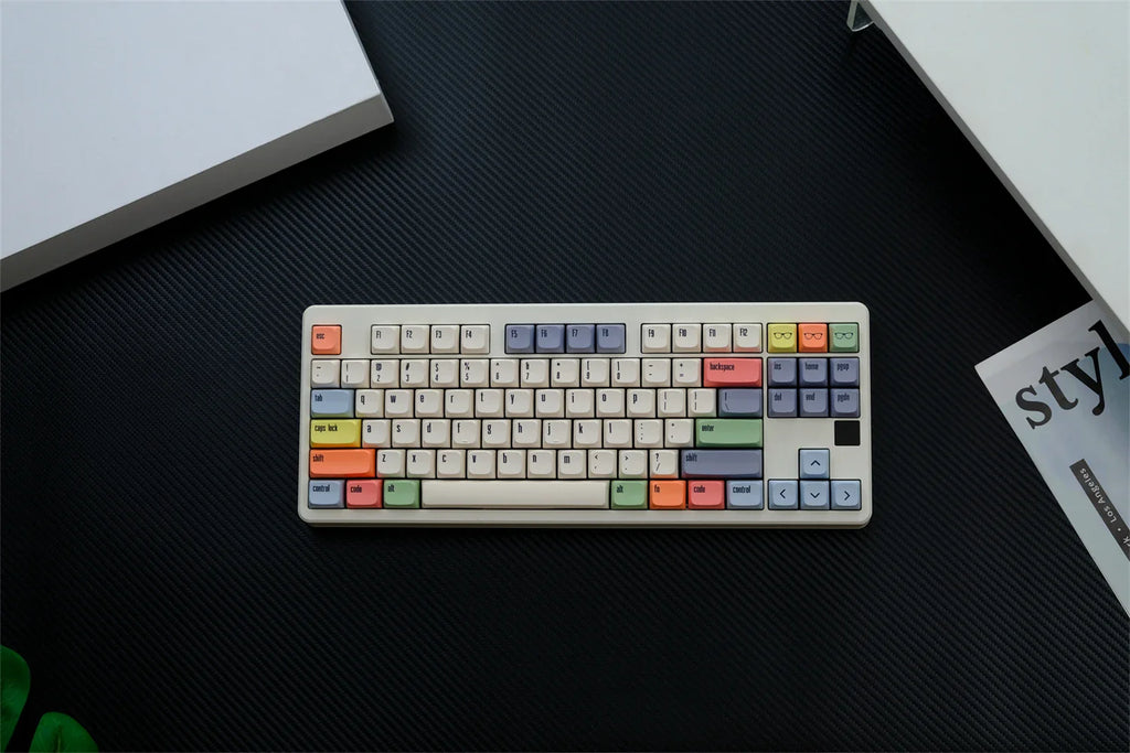 XDA PBT Keycaps Dye Sub Keycap For Mechanical Keyboard Gaming 75% Color Key Caps Wooting Minimalism Retro Custom DIY