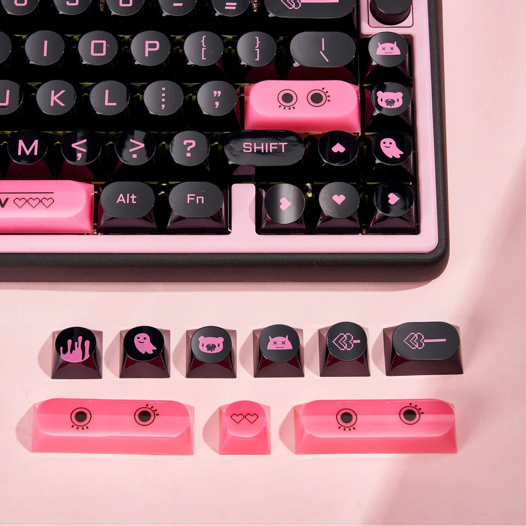 Transparent Keycaps PC 170 Keys Set for Mechanical Keyboard Keycap Accessories Personalized Customization DDA Profile Keycaps