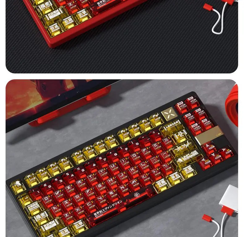 Duplex Translucent Cherry Keycap Set PBT Side Engraved for MX Switch HI75 HI8 68 F99 104 64 Wooting Mechanical Keyboards