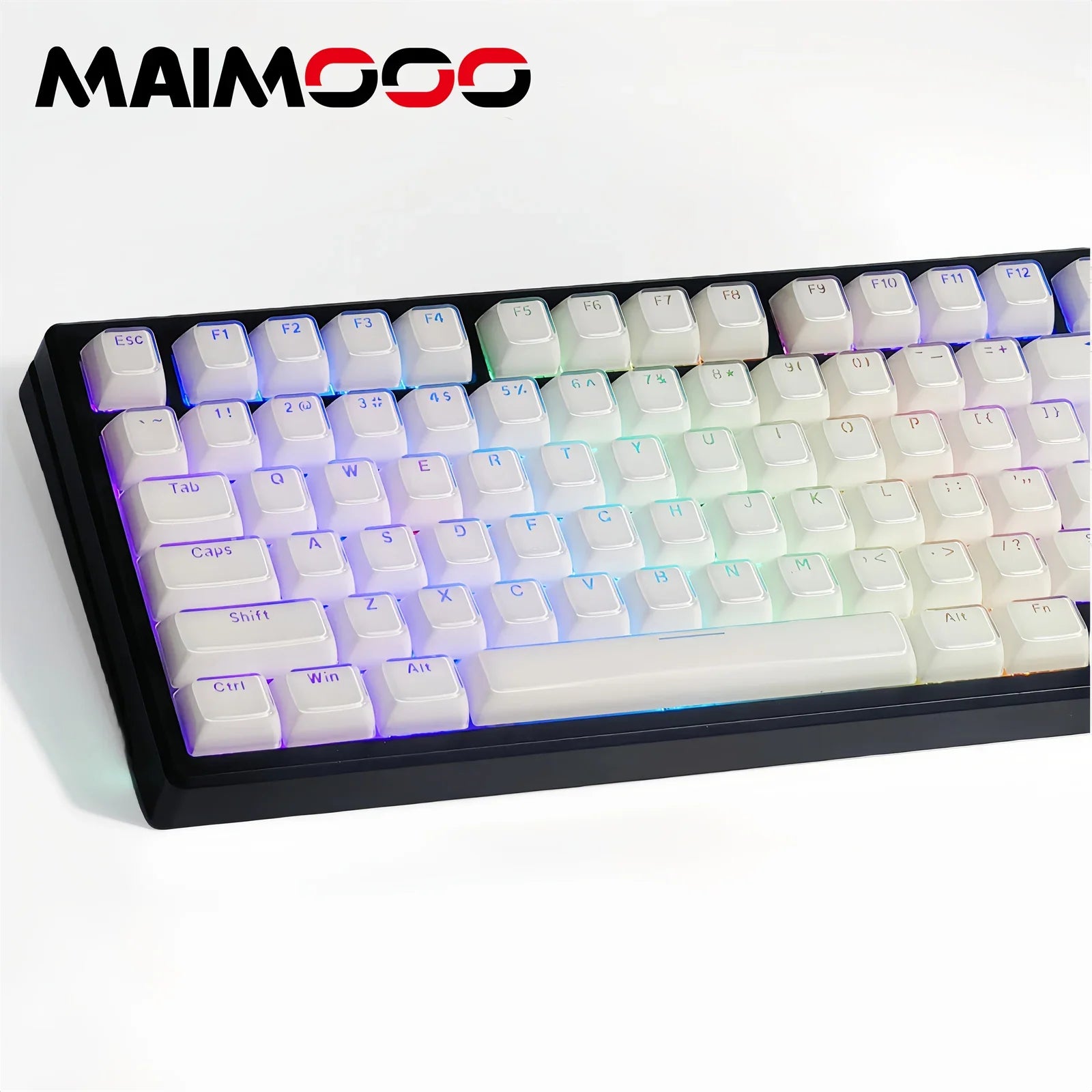 Jelly Crystal Keycaps Side Engraved Pink Blue 113keys Two-tone lnjection Molded DIY Mechanical Keyboard OEM Translucent Keycaps