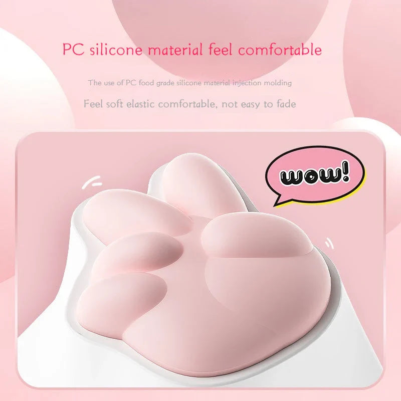 Cute Cat Claw Stone Scissors Cloth Praise Keycap Soft Silicone Oem High Beauty Girl Heart Girl'S Holiday Free delivery Gift