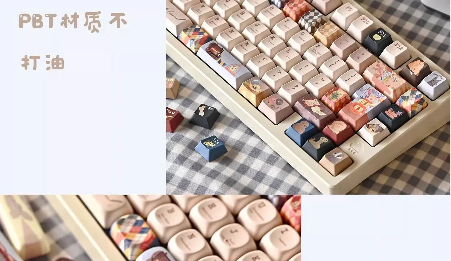 Diagon Alley Theme Keycaps Set PBT Sublimation SOA Cherry Profile Keycaps for Mechanical Keyboard Accessories Custom Key Caps