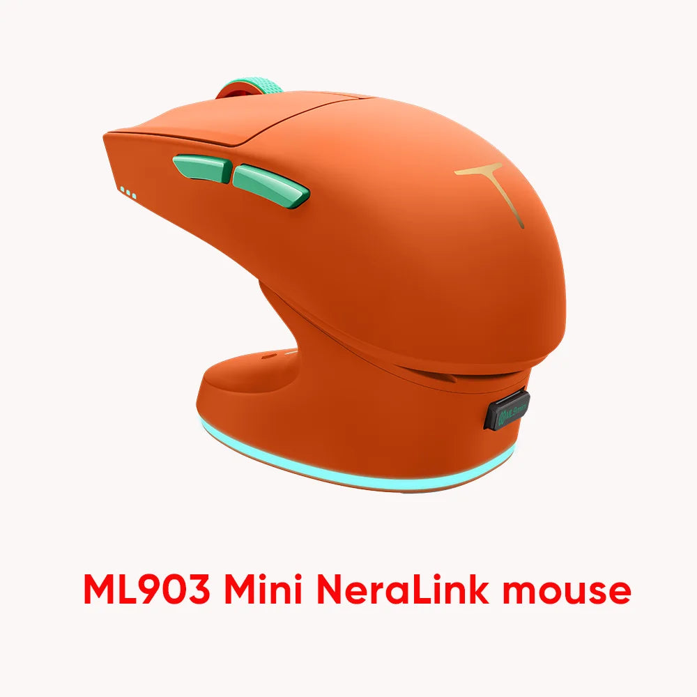 Thunderobot ML903 Mini NearLink Gaming Mouse Tri-Mode Bluetooth Wireless Mouse 30000 DPI Charging Base For Pc Gamer Kit Laptop