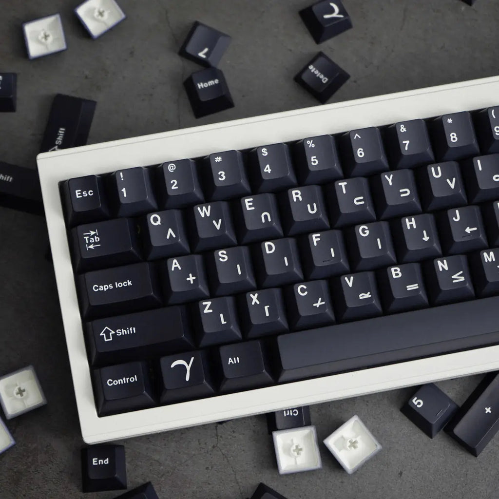 Keycaps Full Sublimation Black Compatible Mechanical Keyboard 61/87/108