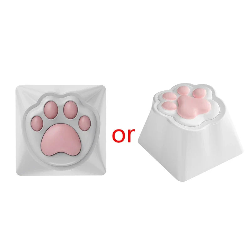 3D Soft Silicone Paw Keycap for Mechanical Keyboards and Colorful Keyboards Keycaps Supplies Sublimation Caps