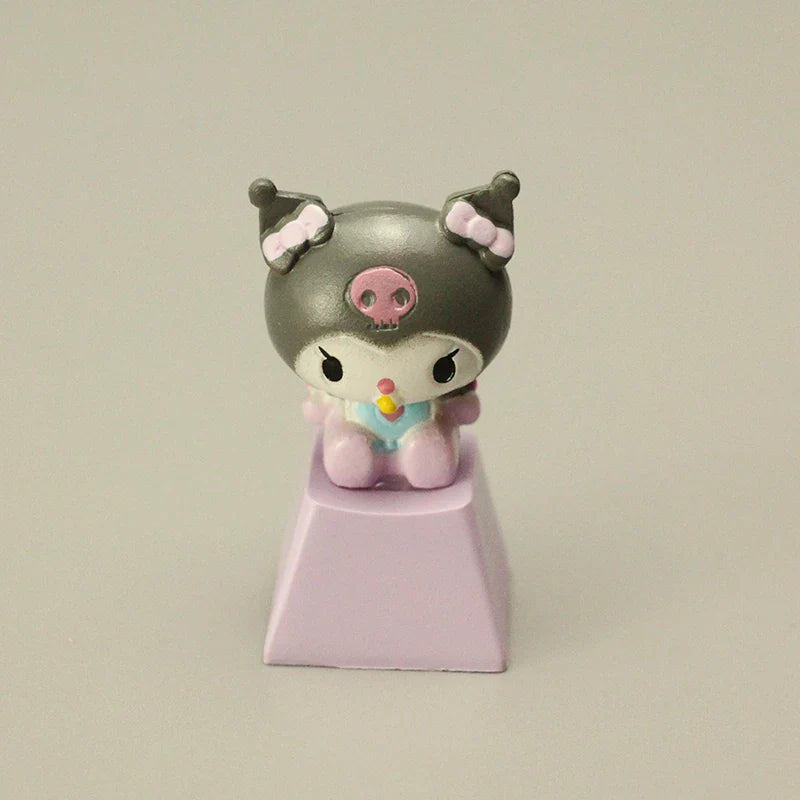 New Sanrio mMechanical 3D Keycap Game Keyboard Accessories Kuromi Melody Cartoon Cute Single Personality Keycap Enter Key