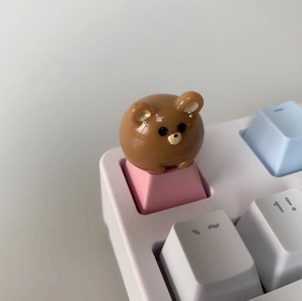 Personalized Creative Keycaps Cute Cartoon Animals 3DTranslucent Keycap for Cross Axis Mechanical Keyboard